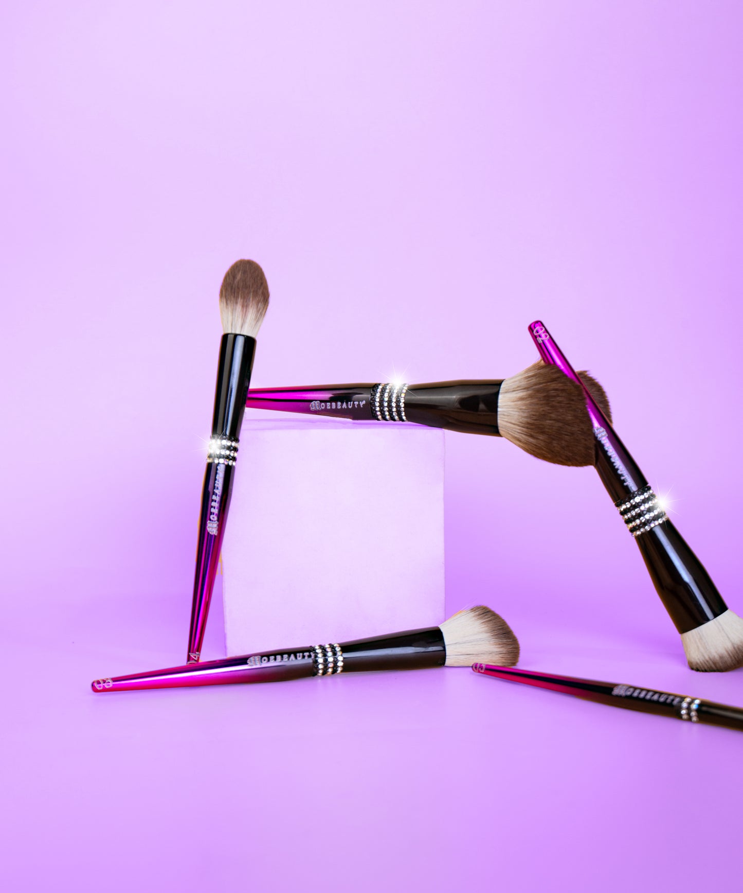 LUXE RHINESTONED BRUSH SET
